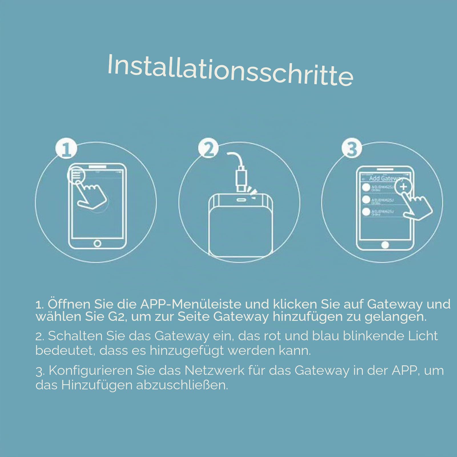 G2 Smart Lock Gateway, Smart Lock WiFi Gateway Kompatibel mit TT Lock Smart APP Control