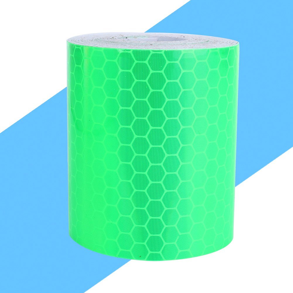 Reflective Safety Tape Roll – 5cm X 3m Fluorescent PVC Sticker For Cars, Bikes, & Wall Warnings (Blue, 5 Colors)