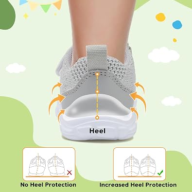 BARERUN Toddler Shoes Boys Girls Barefoot Shoes Kids Breathable Sneakers School Tennis Shoes Slip on Running Shoes Infant Toddler Walking Shoes