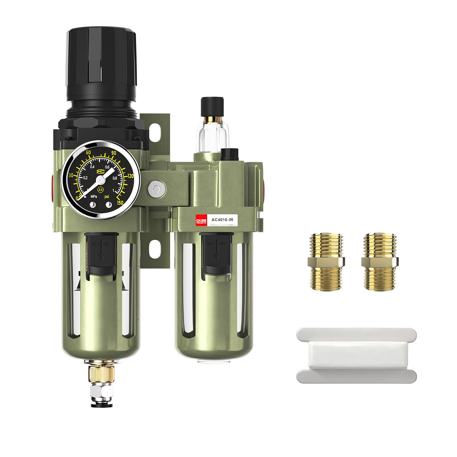NPT 3/8" Air Compressor Water Separator Filter Pressure Regulator — Amazon image 15