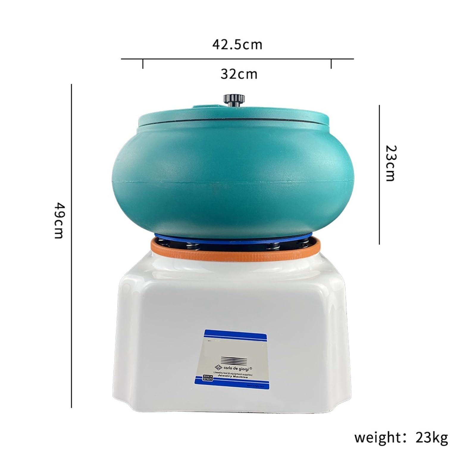 Pulidor de joyas, Máquina de pulido por vibración, máquina vaso joyería for herramienta limpieza superficies Diy, Grinde barril vibratorio
