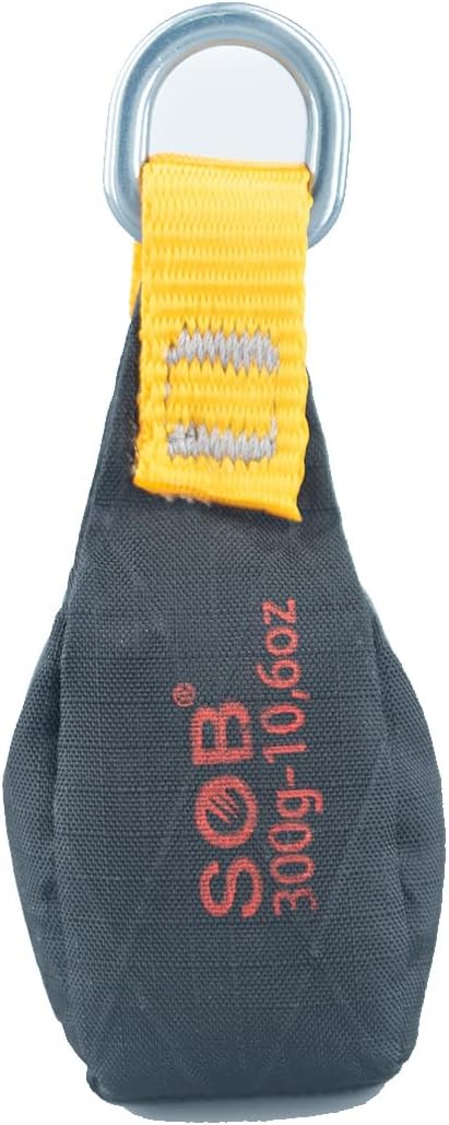 SOB Outdoor Throw Weight Bag 250g/300g/350g Arborist Durable Climbing Rope Bag Multi Throw Bag Tree Rock Spelunking (350g-Black)