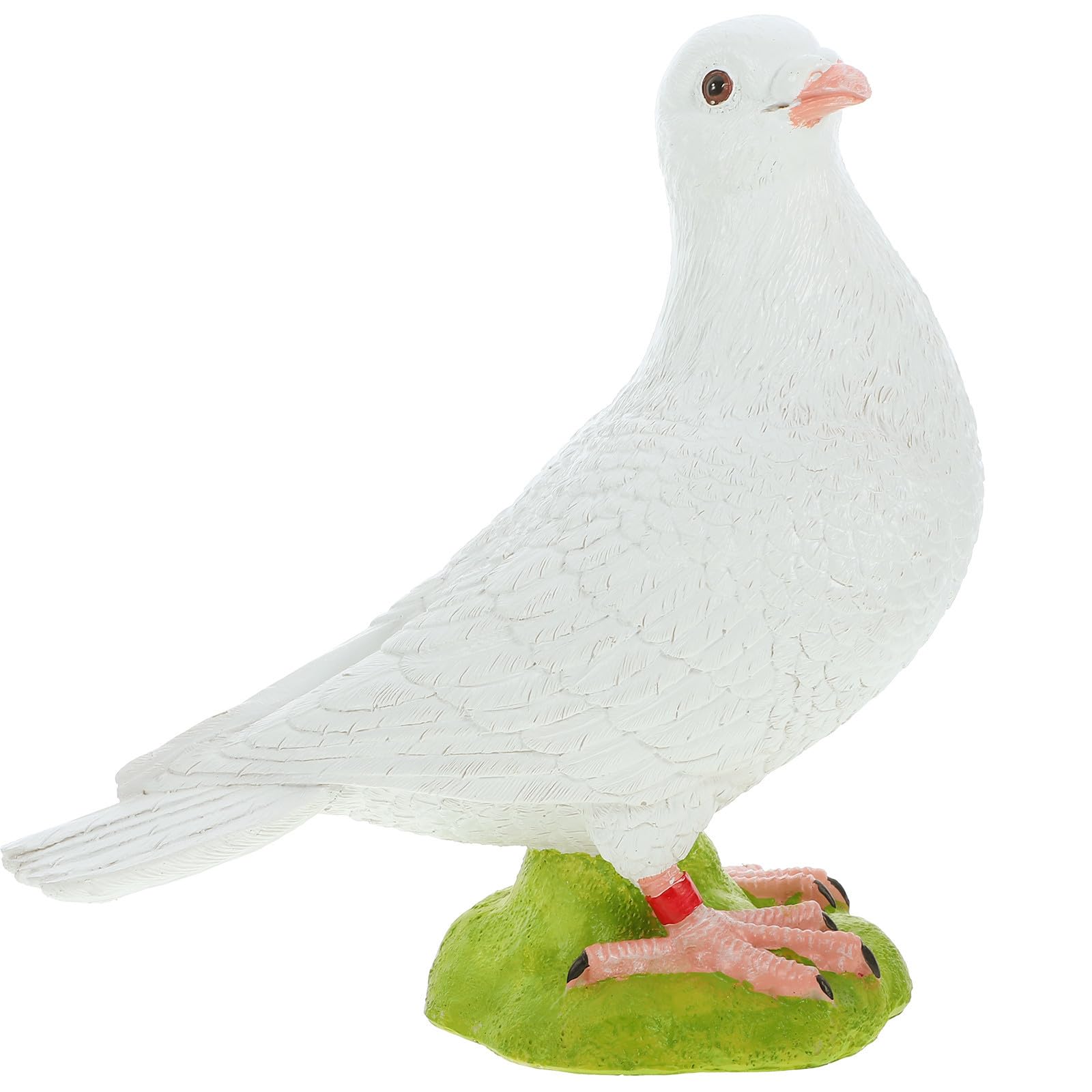 Figurine Blanche Jardin et Cour en Résine de Haute Qualité Réaliste
