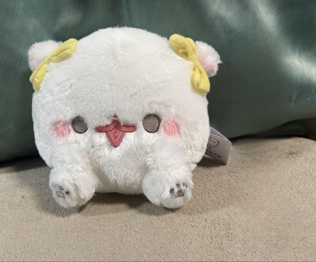 ポメラニアンもち おめかしリボンぬいぐるみ しらたま もち