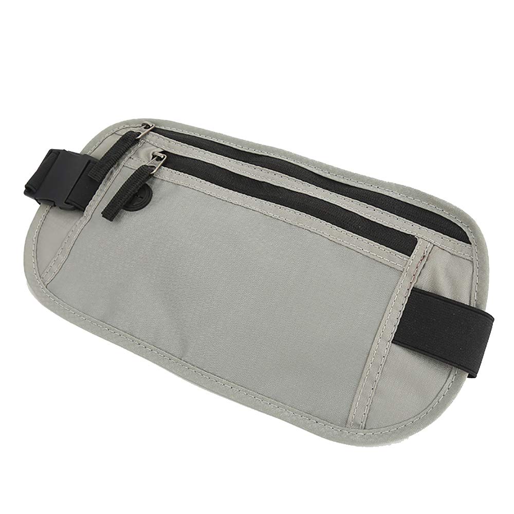 Desi Rang Waist Pouch Bag for Men Women with Hole for Earphone Cable Mobile Passport Running Gym Jogging Color Grey (B082WGKD1X) Amazon Price History, Amazon Price Tracker