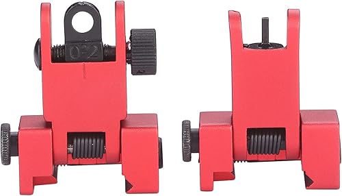 Miniatura 3 de Funpoweroptics Táctica Flip Up 45 grados Offset Frente y Trasero Hierro Backup Vista Ajuste Picatinny 0.787 in Rail Weaver