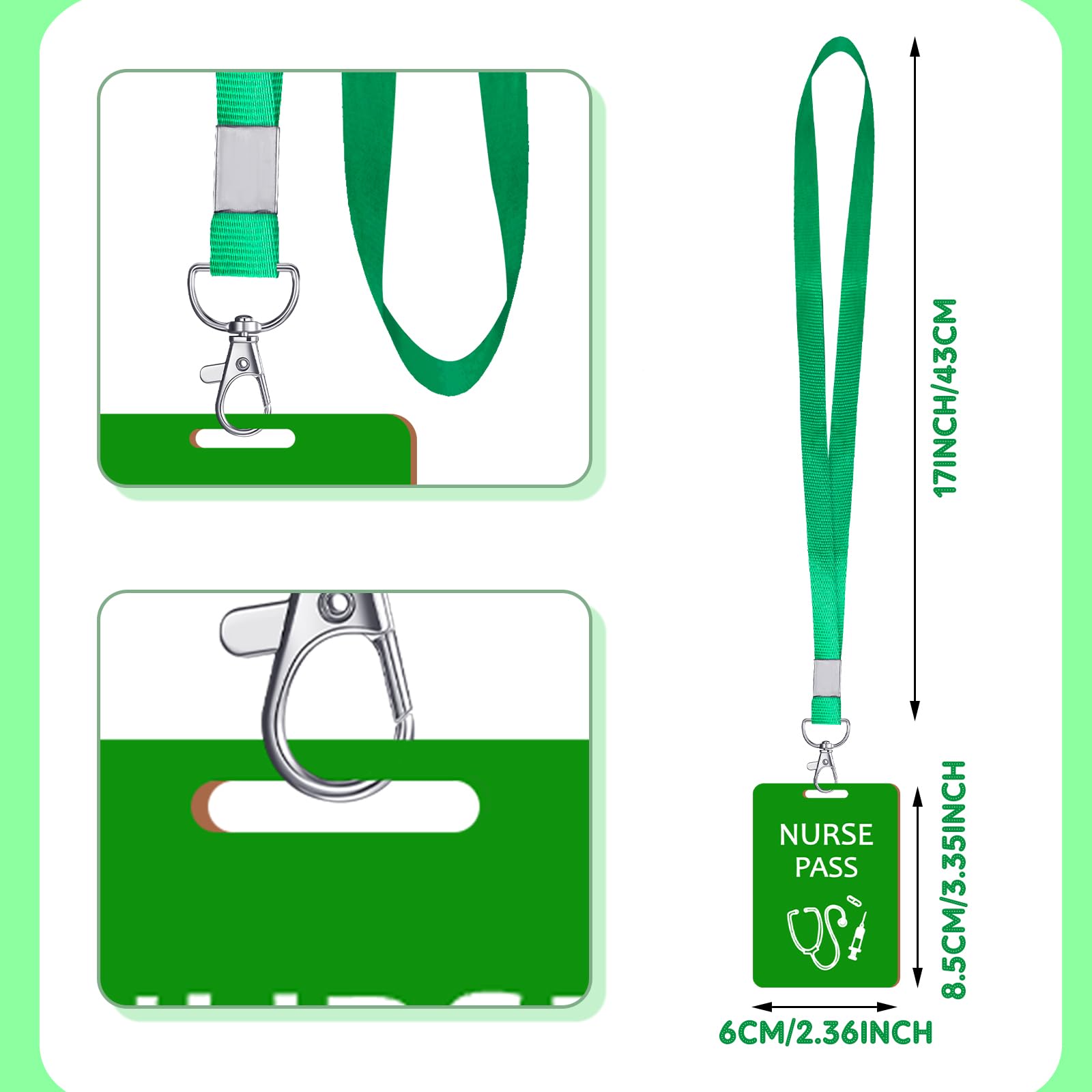 Snapklik.com : Sabary 6 Sets Hall Pass Lanyards And School Passes Set ...
