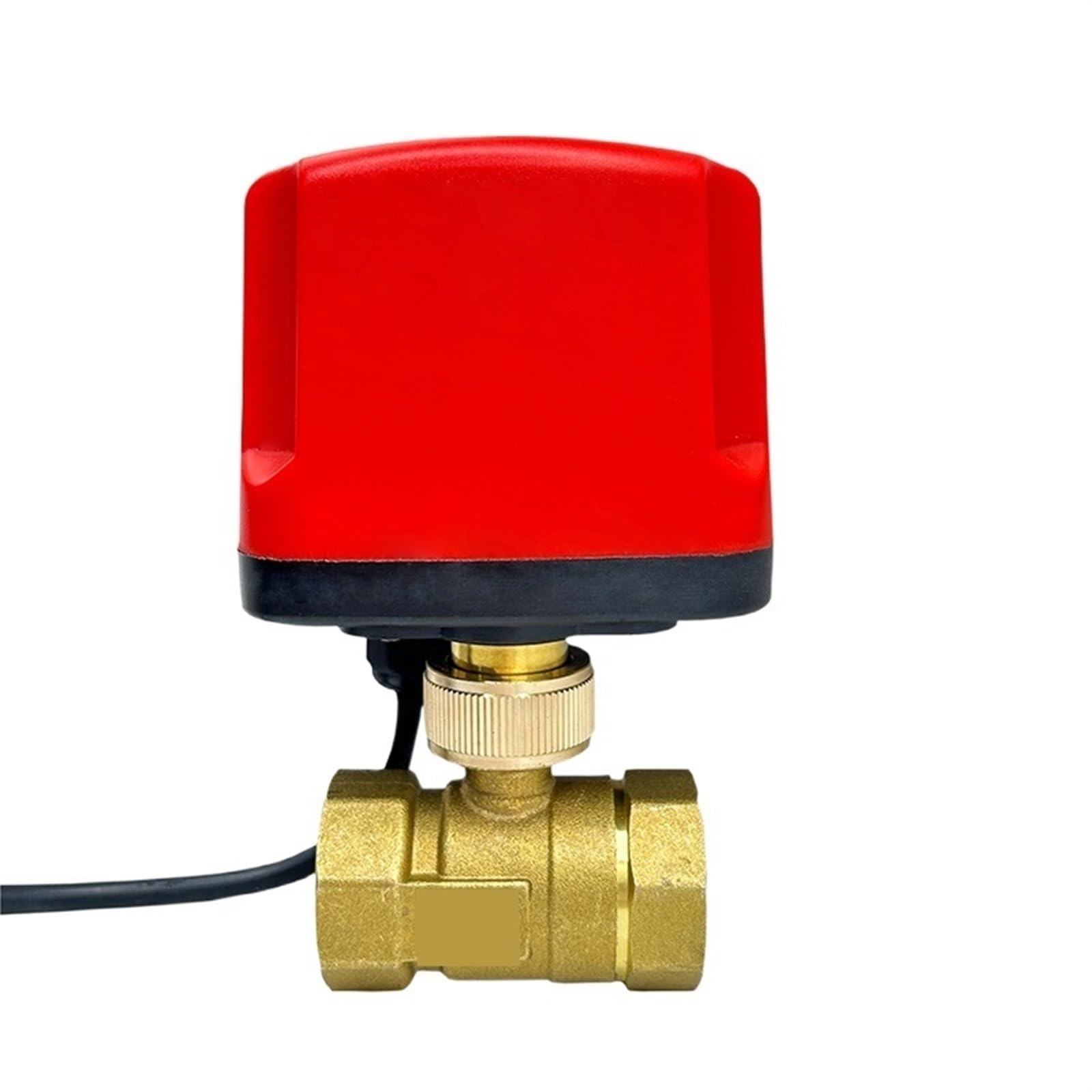 Válvula de bola, Válvula de bola motorizada 1/2" 3/4" 1" 2" eléctrica latón resistente al agua tres cables o dos líneas(1",12_CR04)