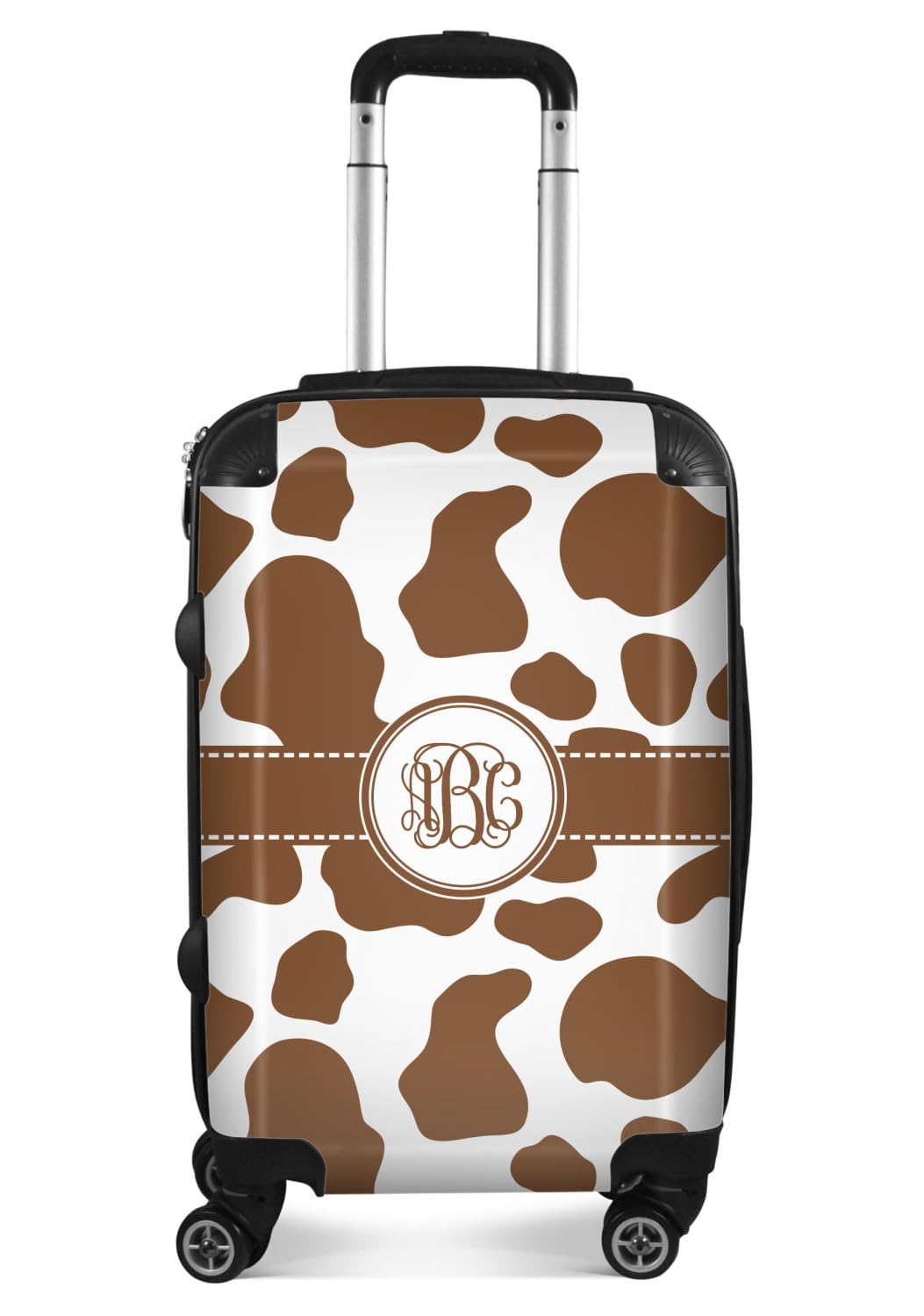 YouCustomizeIt Personalized Cow Print 20" Carry On Suitcase