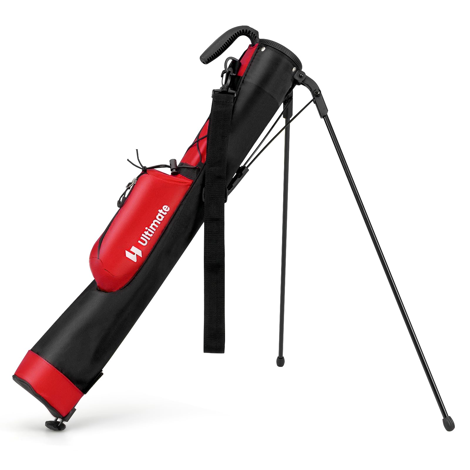 GYMAX Bolsa de Golf, Bolsa Ligera para pPáctica, par 3 y Campos Ejecutivos, Transporte de Palos, Correa para Hombro, Bolsillo, Portabotellas, Unisex, Hombre y Mujer, Accesorio Golf
