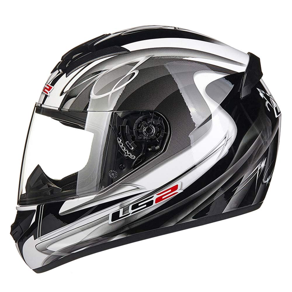 QMHG Motorcycle Helmet Motorbike Helmets Full Face Open Flip Modular Flipup Openface Fullface for Men Mens Women Womens Adults Youth,L