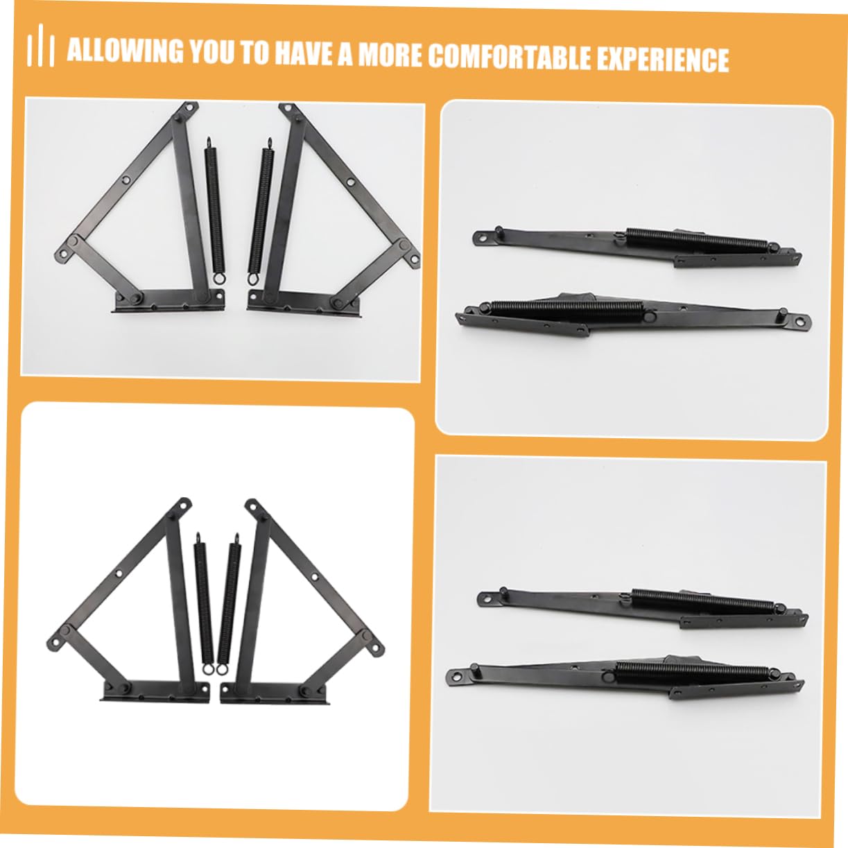 Mipcase Bisagra De Sofá Cama Resorte Soporte Para Puertas Abatibles Para Armarios De Esquina Material Metalico