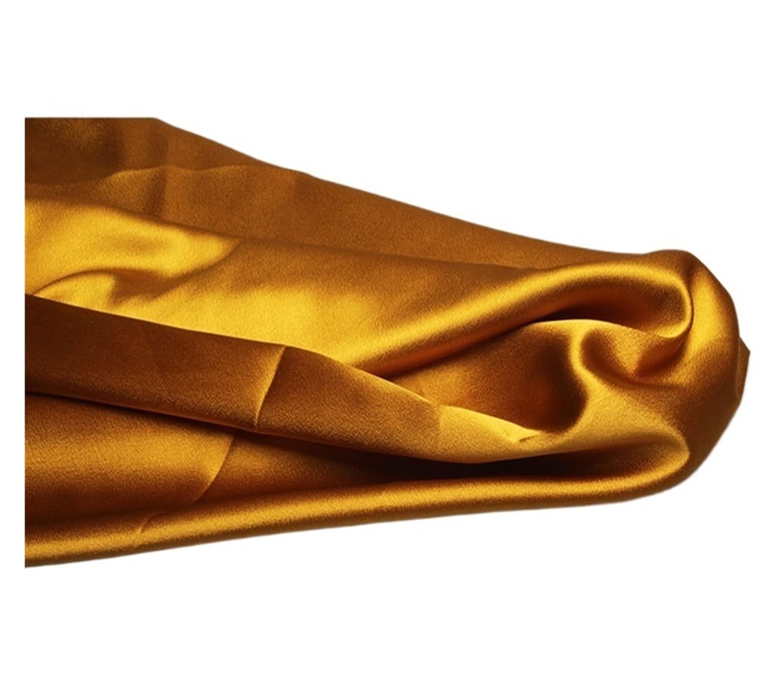 Tissu satiné uni polyester 150x300cm Color-01 pour couture de robe