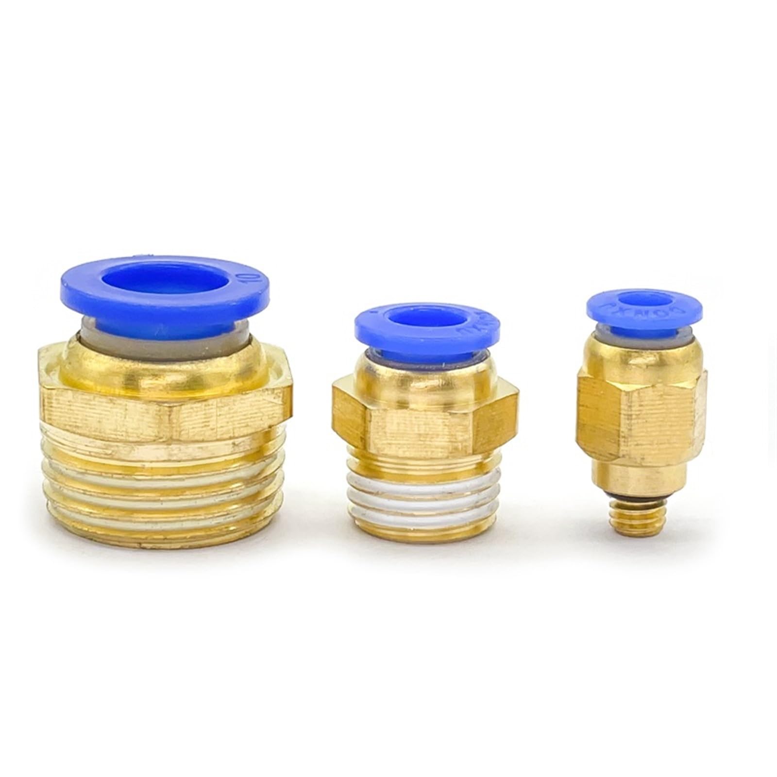 10 pz PC Tubo di Collegamento Aria Raccordo 4-12 Mm Filettatura Maschio Bsp 1/4 "1/2" 1/8 "3/8" capezzoli In Ottone Attacco Rapido Raccordi Pneumatici (Size : PC10-03)