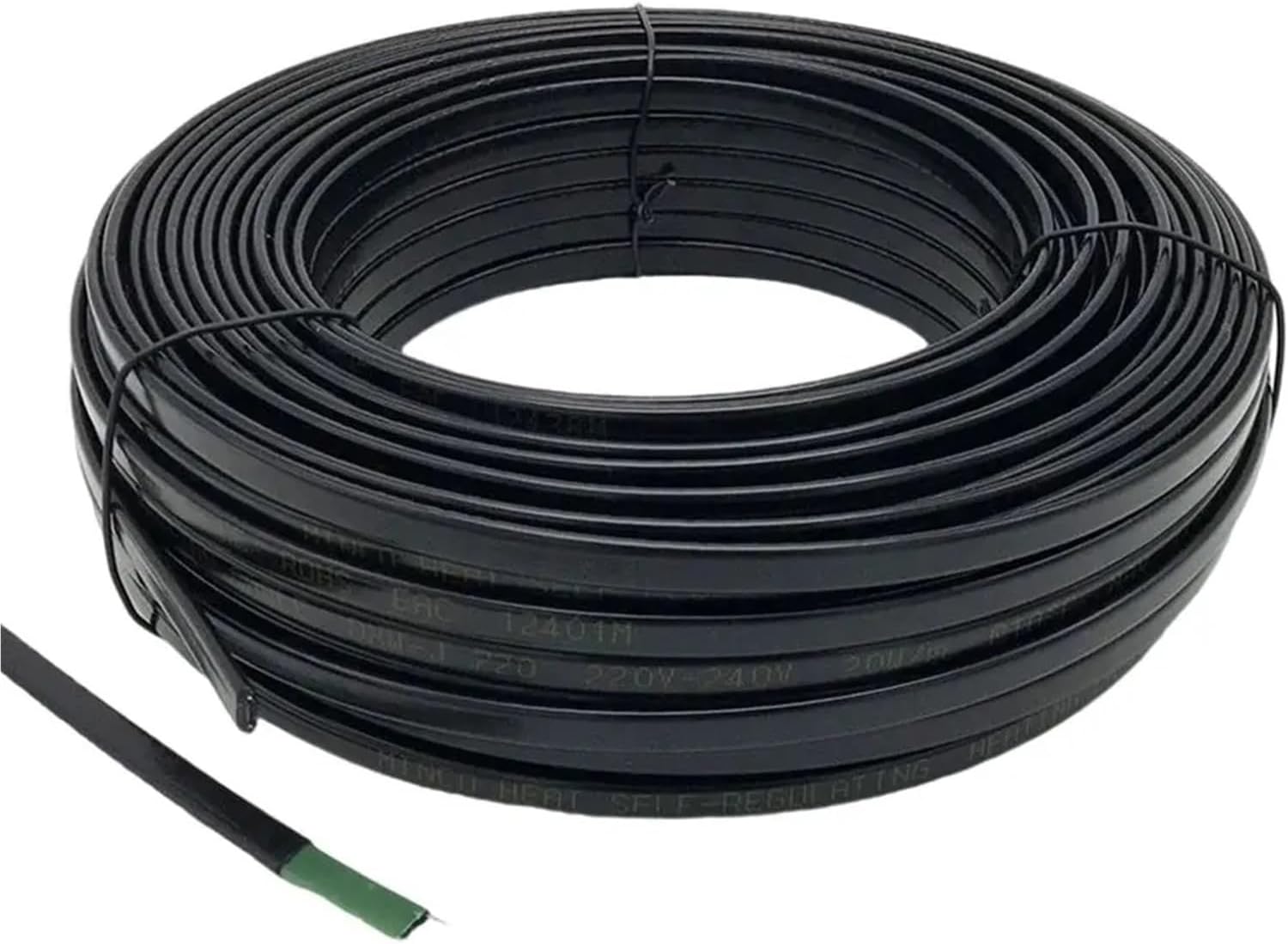 20W/m Self-regulating Heating Tape Snow Melting Drain Water Pipe Anti-Freeze Protection Heat Cable(5m)