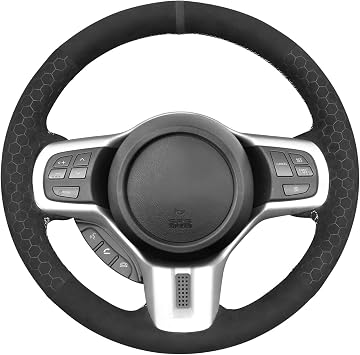 MEWANT Stitch On Steering Wheel Cover for Mitsubishi Lancer Evolution EVO X