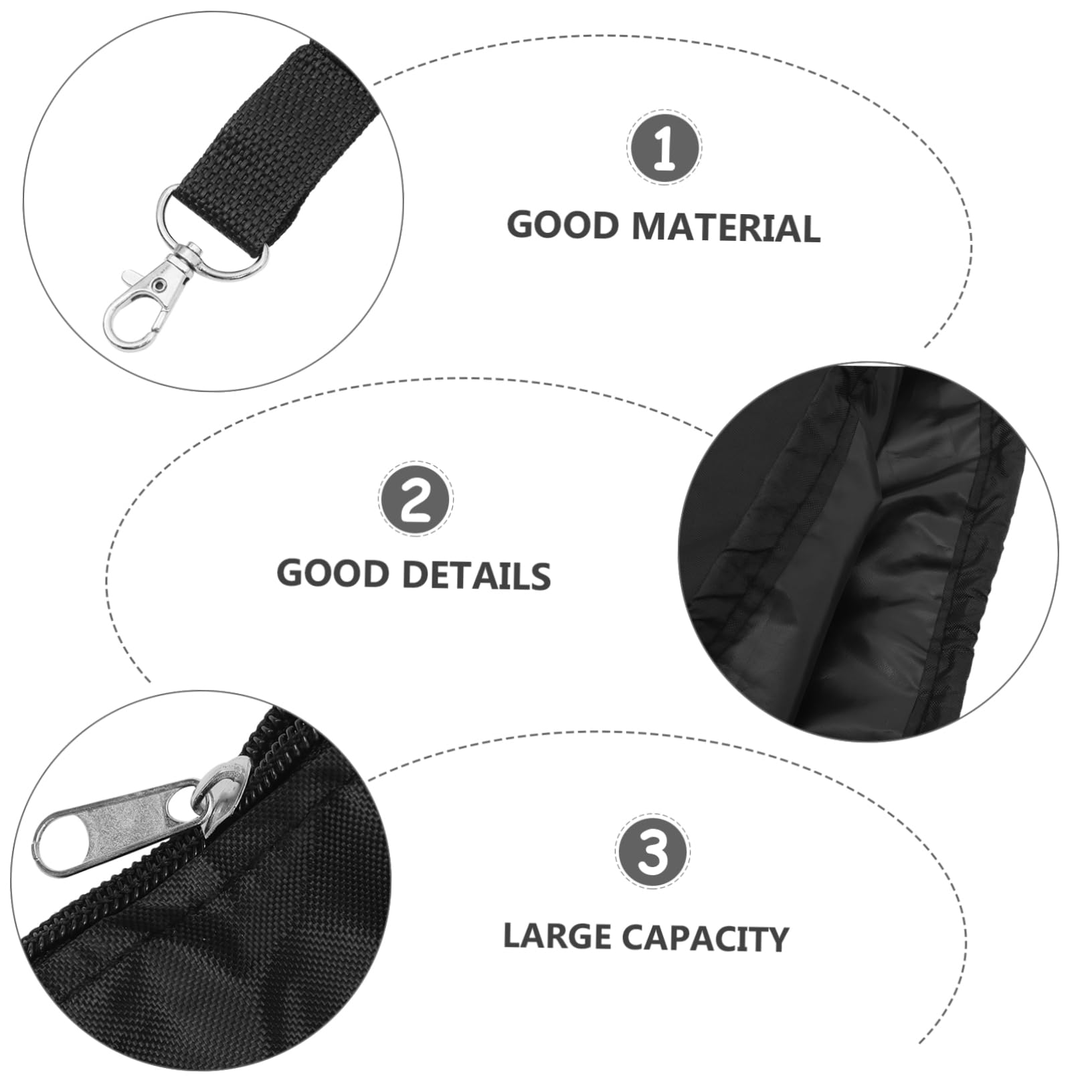 SUPVOX Bolsa Para Guardar De Oxford Para Tractor Cortacésped Reutilizable Para Jardín y Patio Para Recoger y Césped
