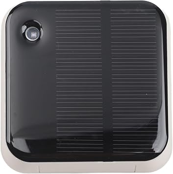 For Tuya for zigbee Solar Light Sensor IP65 Waterproof Outdoor Brightness Detector 0-83000 LUX High Sensitivity Solar Powered Indoor Outdoor Use Smart Home Automation for gateway Needed Black ABS