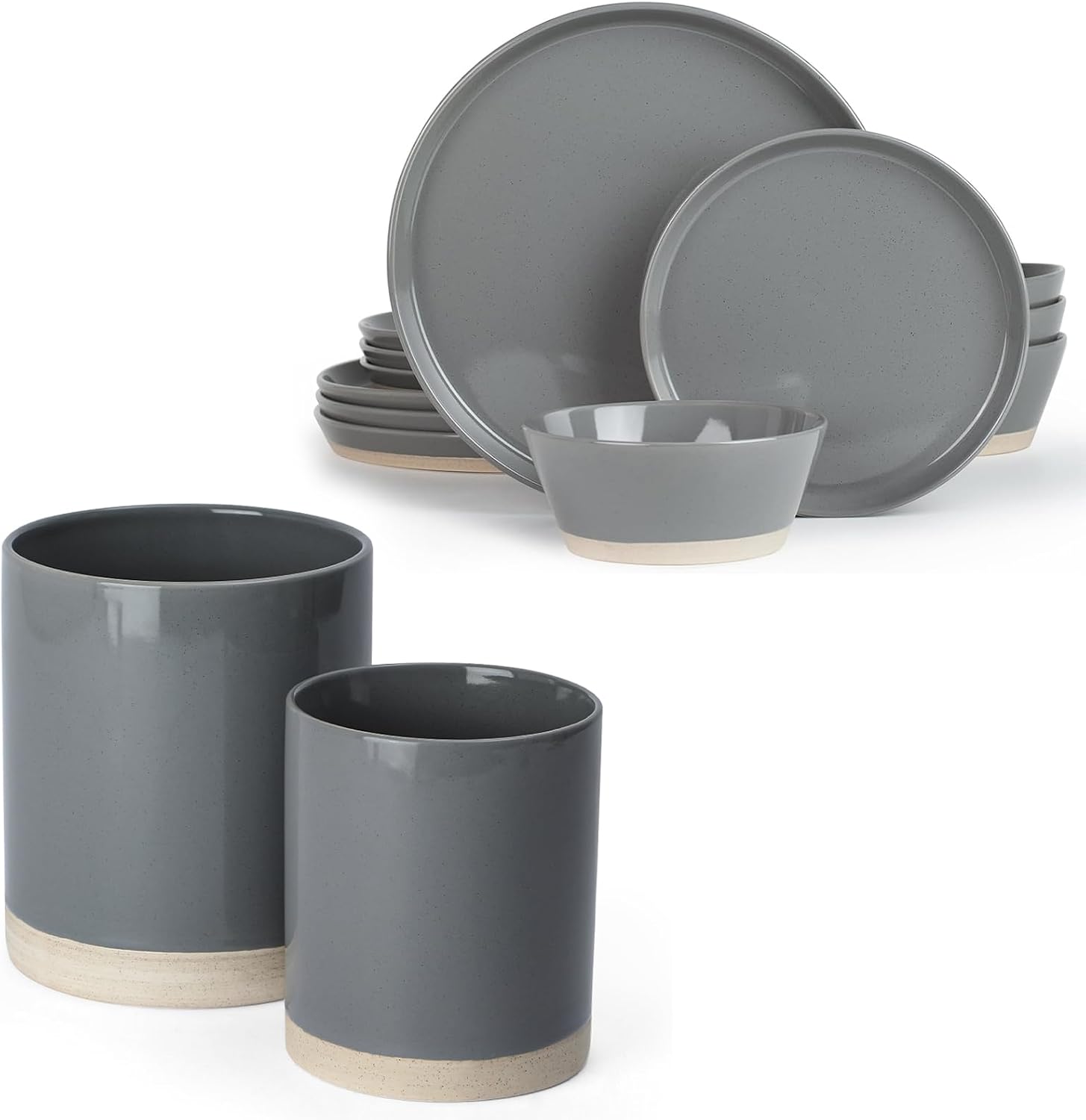 Amazon.com | Famiware Saturn Plates and Bowls Set of 12 and Milkyway ...