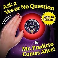 Vista 2 de Talking Mr. Predicto Fortune Telling Ball - Ask a Question & He Speaks Your Answer Out Loud - Color Changing Plastic Crystal Ball Toy with 30+