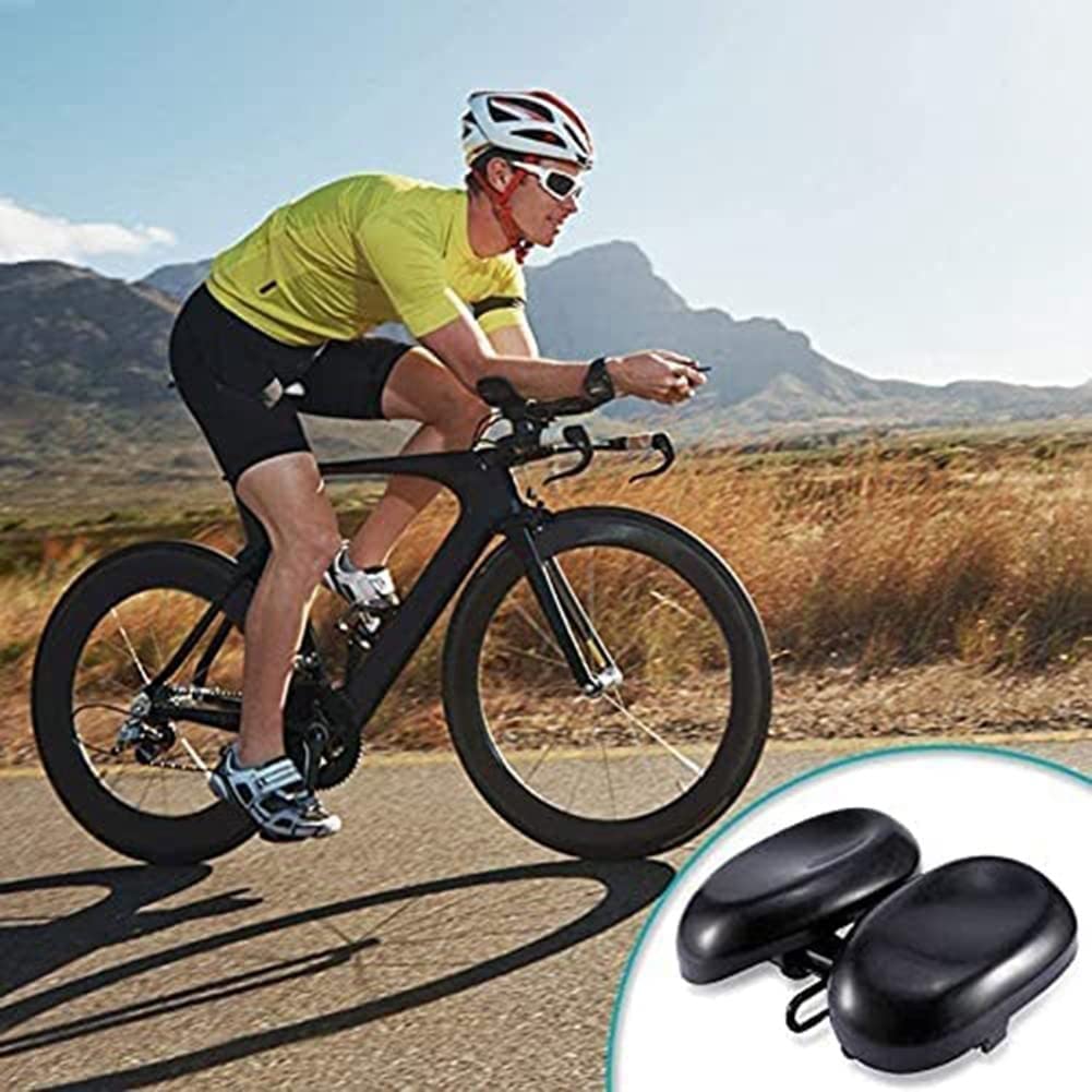 Fahrradnase Fahrradsitz für Männer Ergonomisches doppeltes weiches Kissen Breitenverstellbares Komfort-Sitzkissen Nasenloser Sattel A