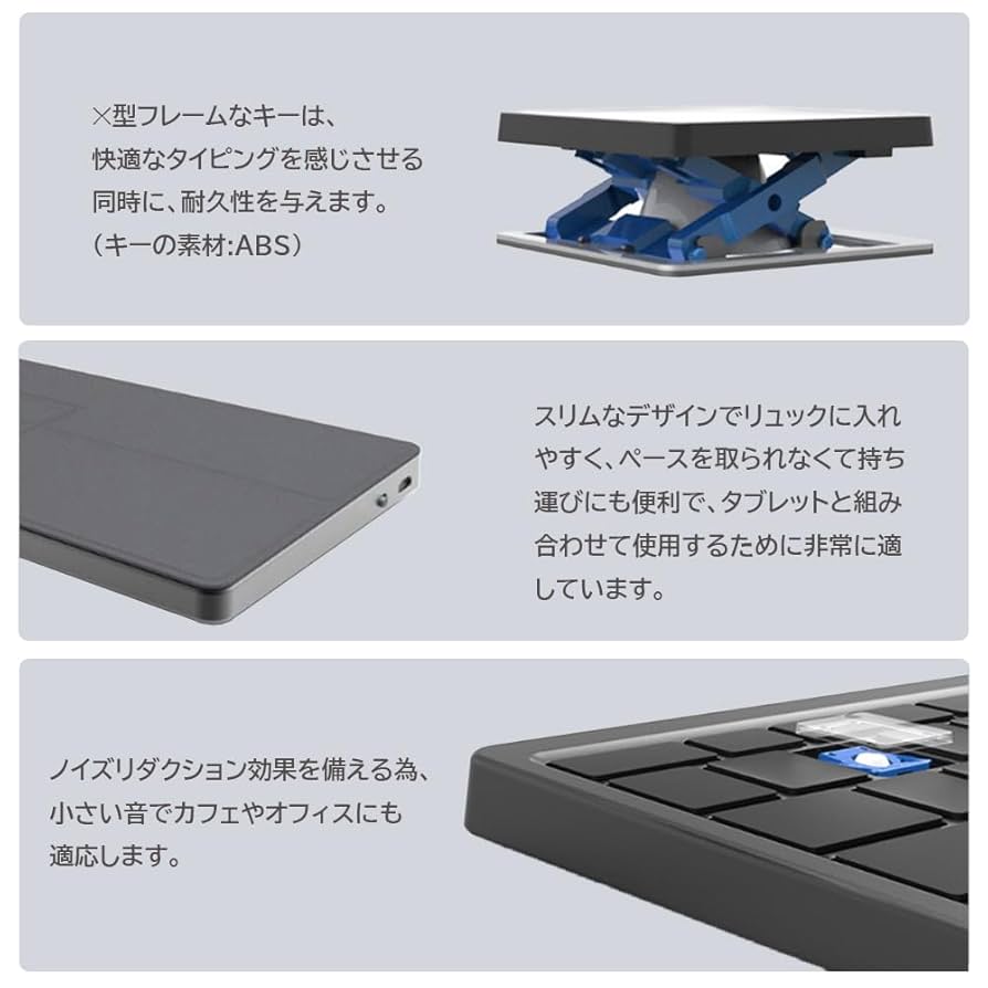 Windowsタブレット グレー 付属キーボード、充電器付き Amazon.co.jp: ケース付きBluetoothタッチパッドキーボード 保護