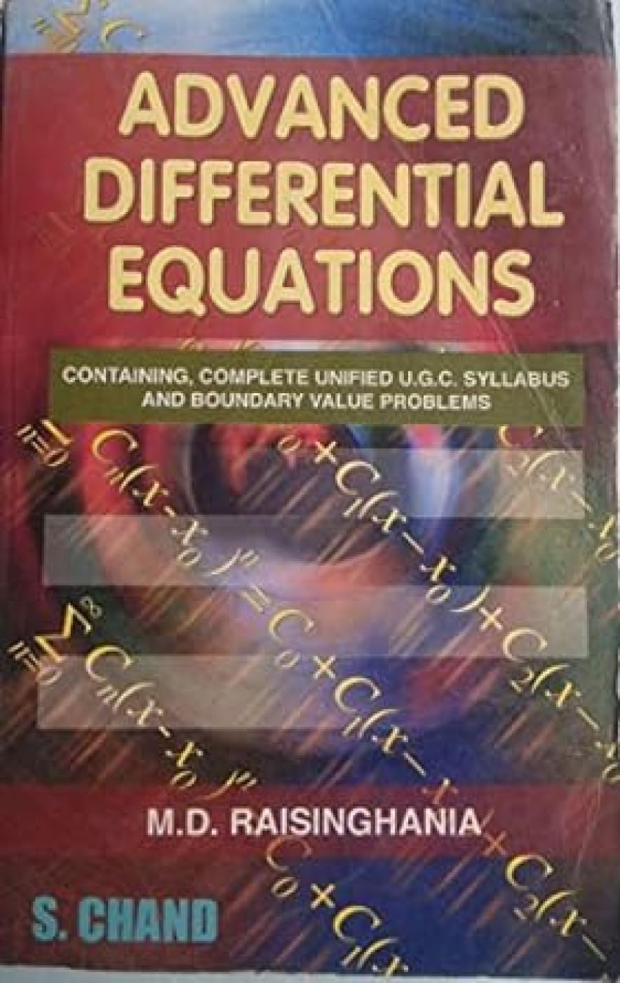 Buy Advanced Differential Equations (Old Edition) — BookShops.in