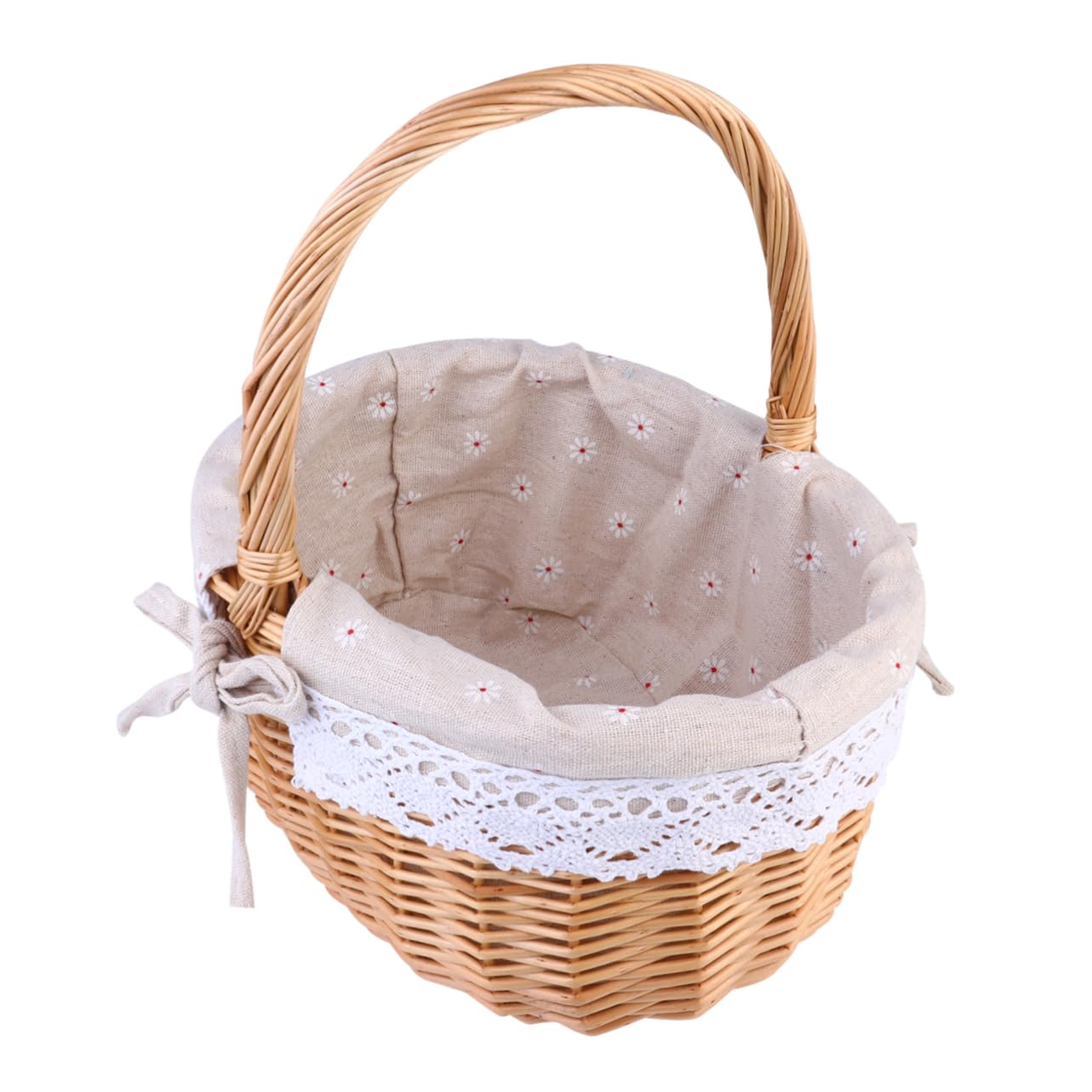 Panier osier tissé main haut de gamme HEMOTON pour événements raffinés