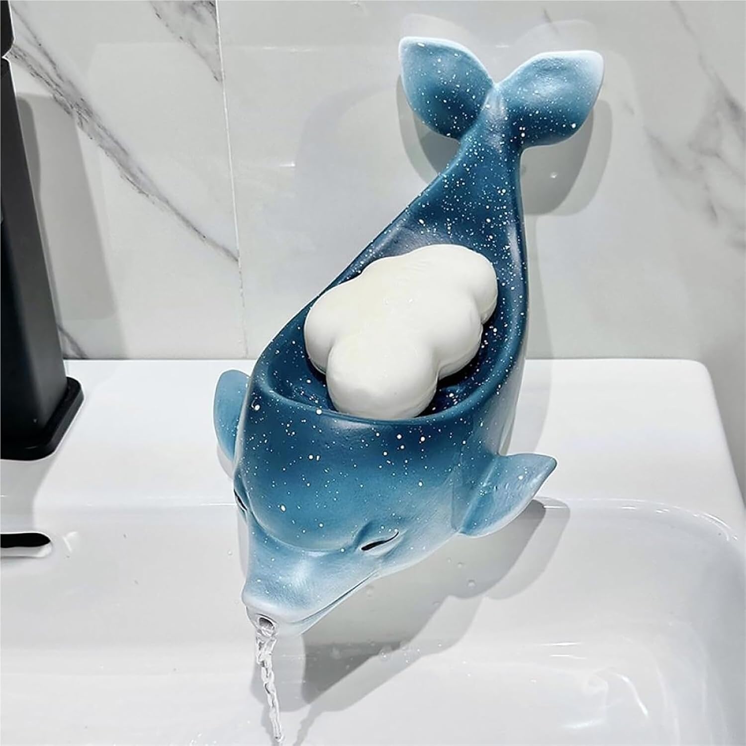Soap Savers Cute Dolphin Soap Dish Creative Water Filter Hole Holder Holiday Guests
