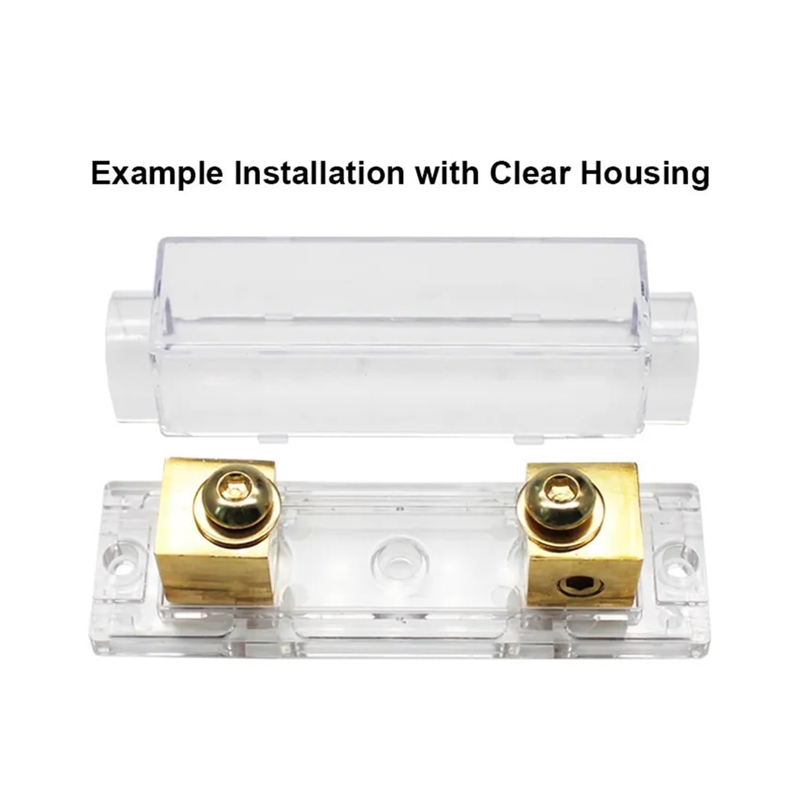 NURII 2 Stück 40A 60A 80A 100A 200A 250A 300A Sicherungen AMP ANL Sicherungshalter, Anschraubsicherung Kfz-Sicherungshalter (Size : 50A)