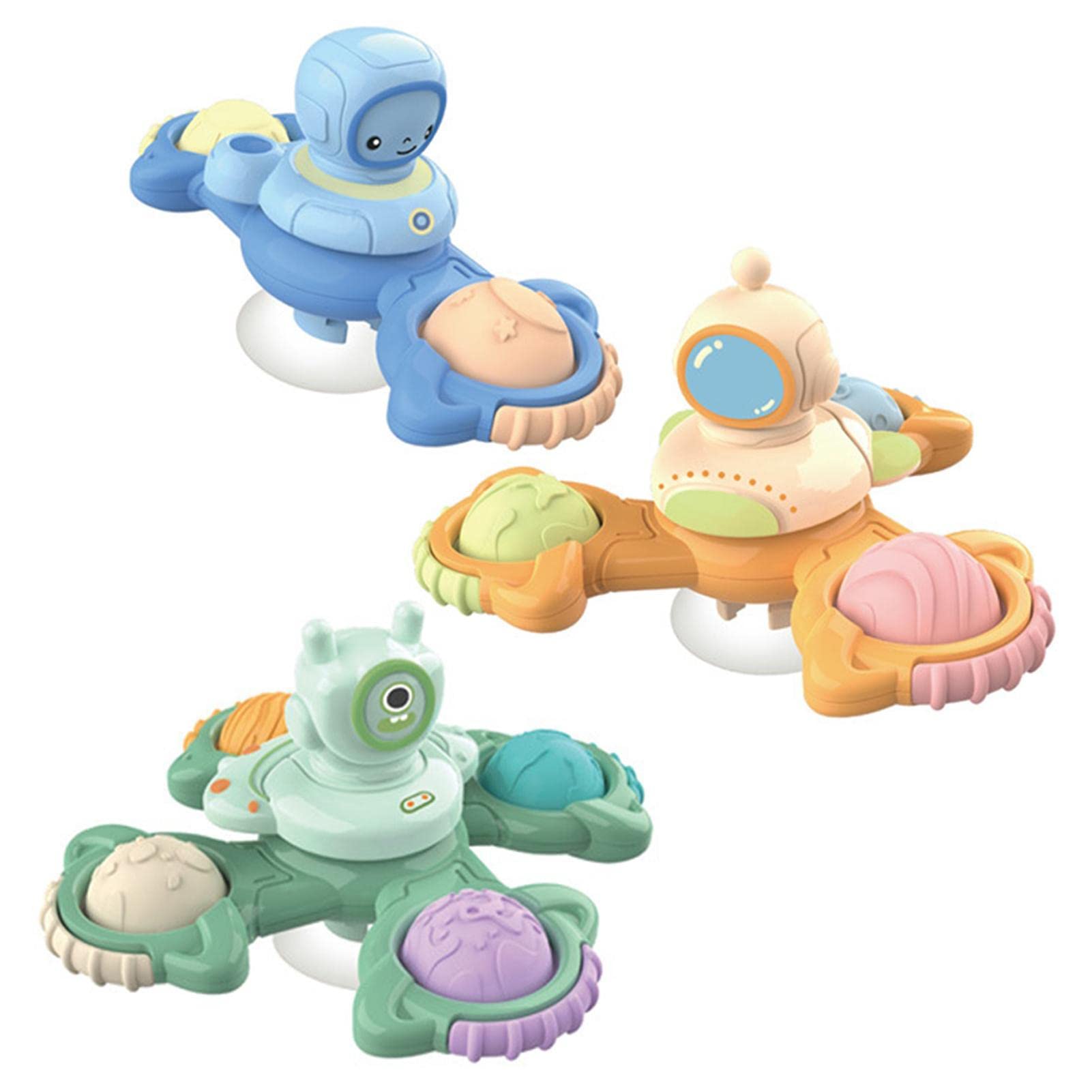 Spinning Top Toy For Bath | Space Design Suction Cup Spinning Toy - Spinning Top Sensory Toys kids Bathtub Bath Toys, Birthday Gifts