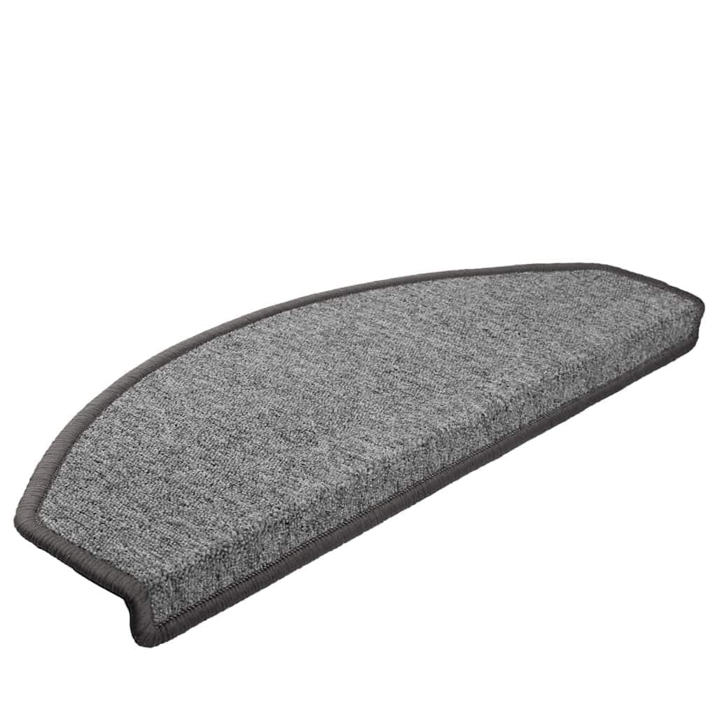 Alfombrillas para peldaños en escaleras interiores pack gris oscuro para un hogar seguro