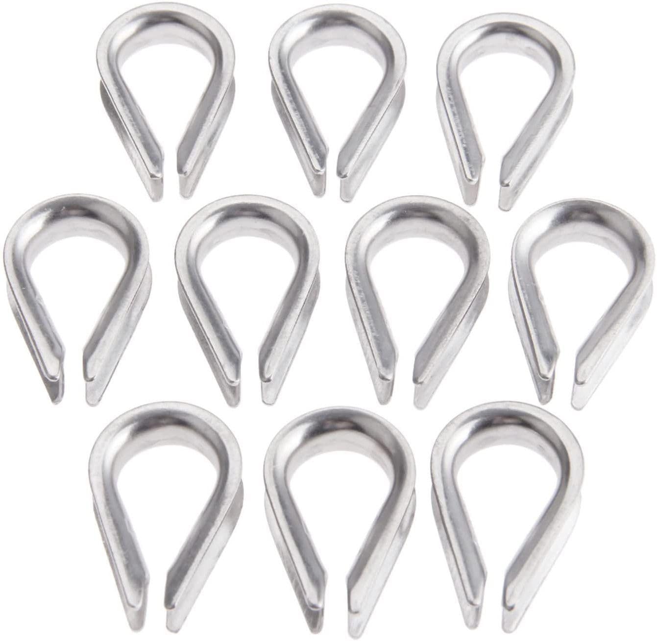 LCARNO Unique Gym Machine Wire Cable Rope-Thimble(Eye Lock) Set of 10pcs Multi-Training Bar ()-image-20