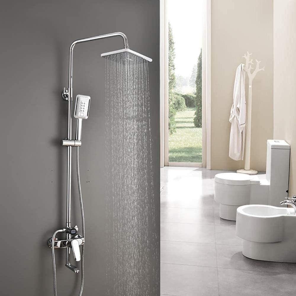 Intelligent Digital Display Shower Anti-Scalding Equipment Shower Corrosion-Resistant and Durable Shower Copper Three-Speed Spray Gun Shower Set