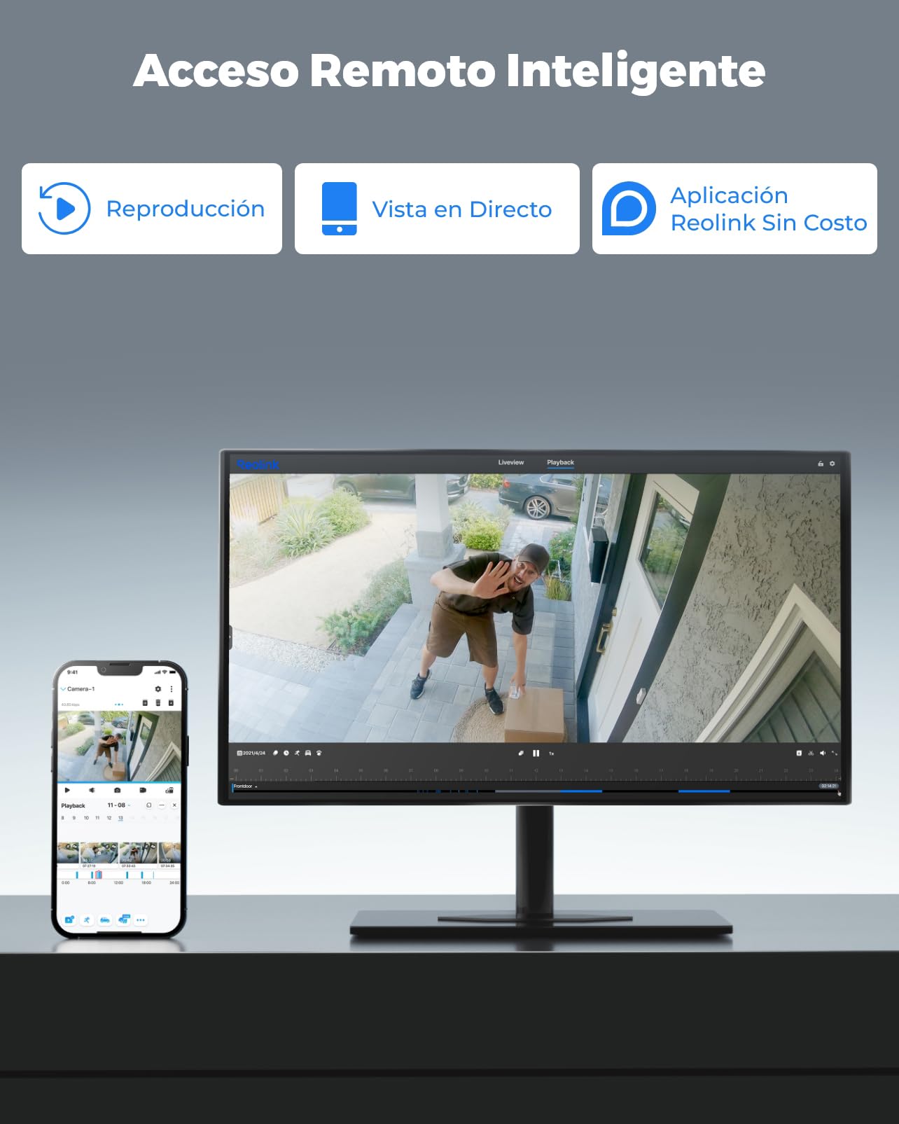 Reolink Cámara PTZ Exterior 4K, TrackMix WiFi, Doble Lente(Reacondicionado)