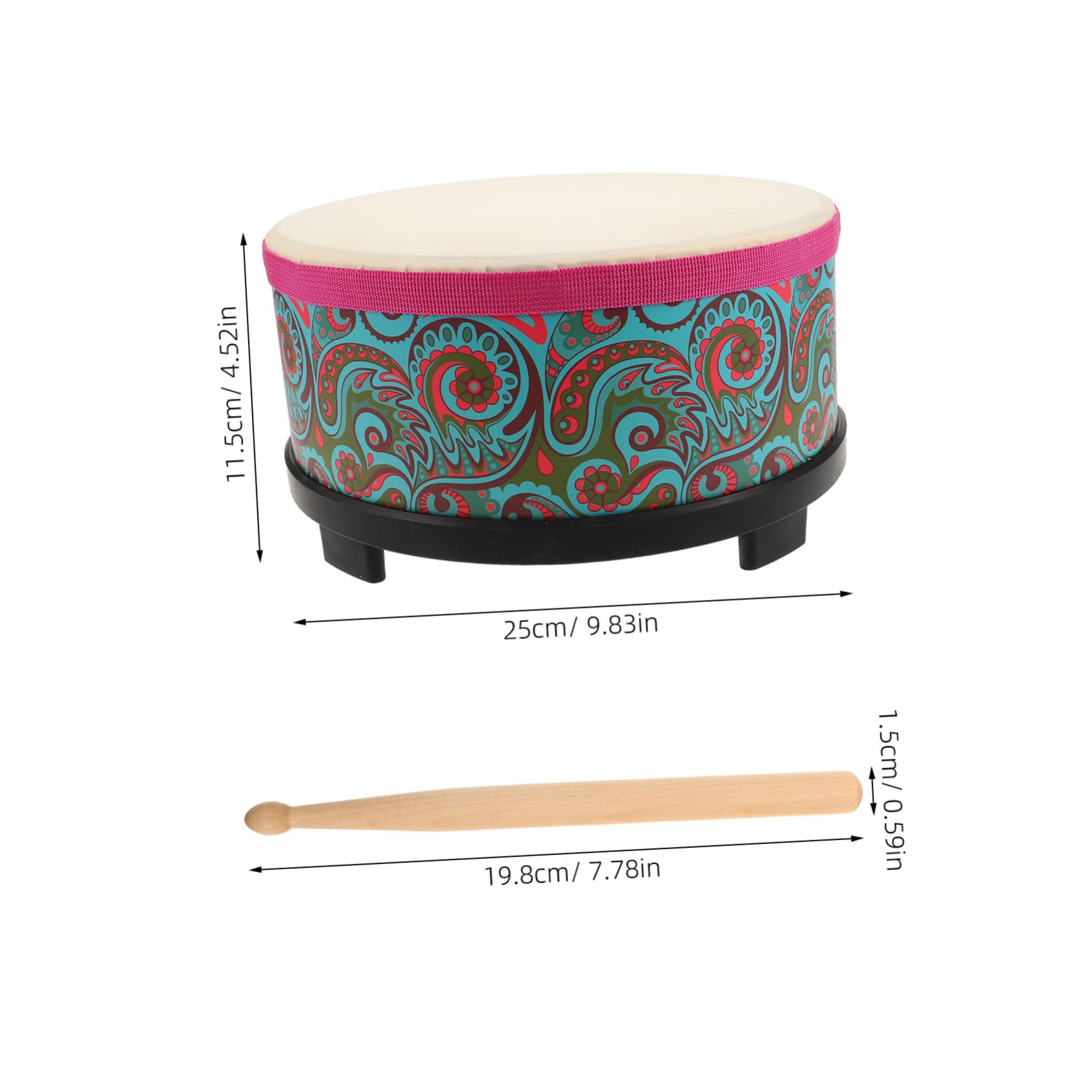 Strumento per pavimento con design a fiore strumento Orff leggero e portatile per attività musicali indoor e outdoor per ragazzi e ragazze principianti