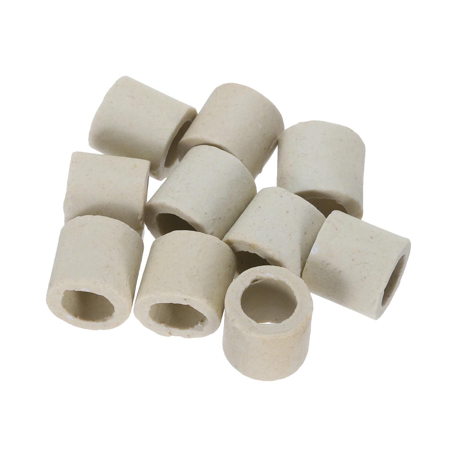 MECCANIXITY Ceramic Tube Insulated Electronic Wire Bundle Protection Heat Insulation Tube 0.39x0.6x0.6