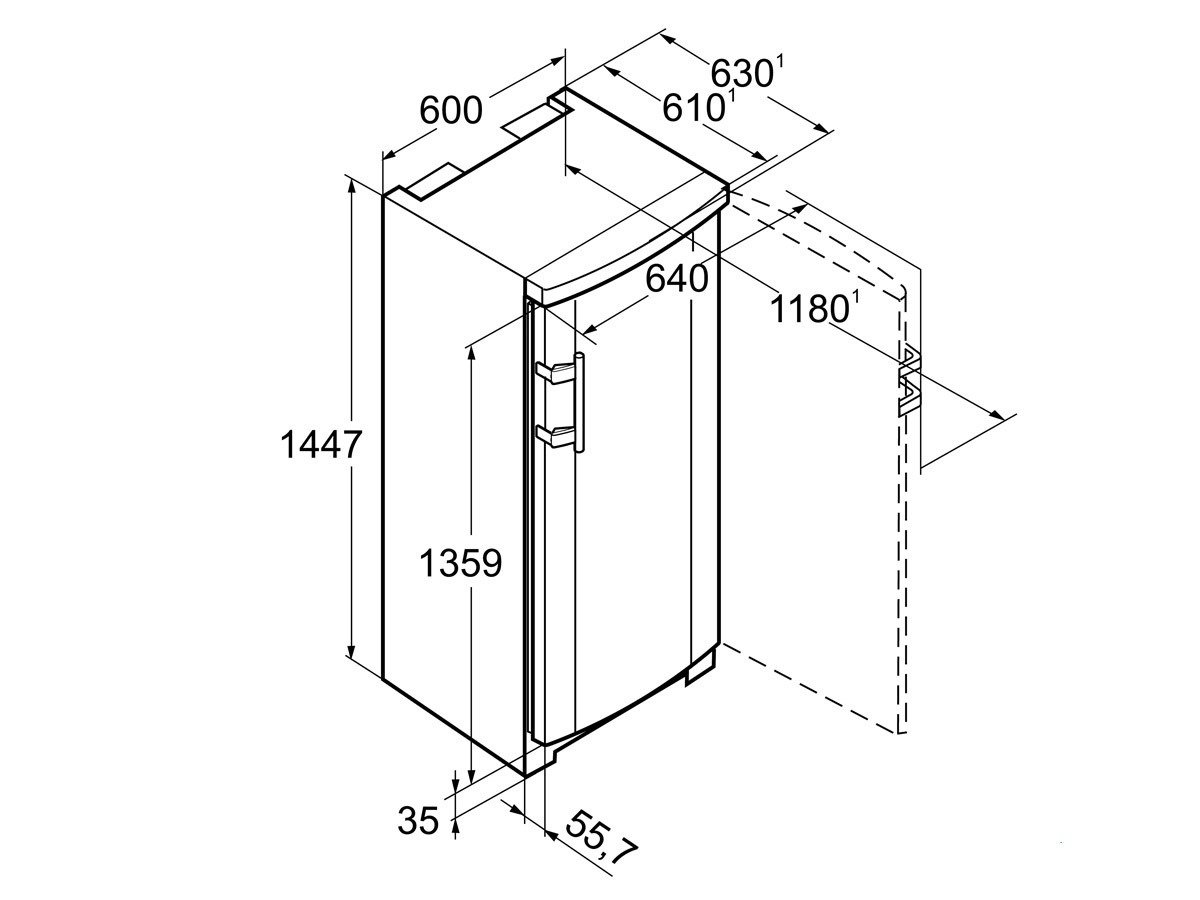 Liebherr GNP 2356 Premium Libera installazione Verticale 188L A++ Bianco - Congelatori (Destra, 188 L, 16 kg/24h, SN-T, Sistema No-frost, A++)