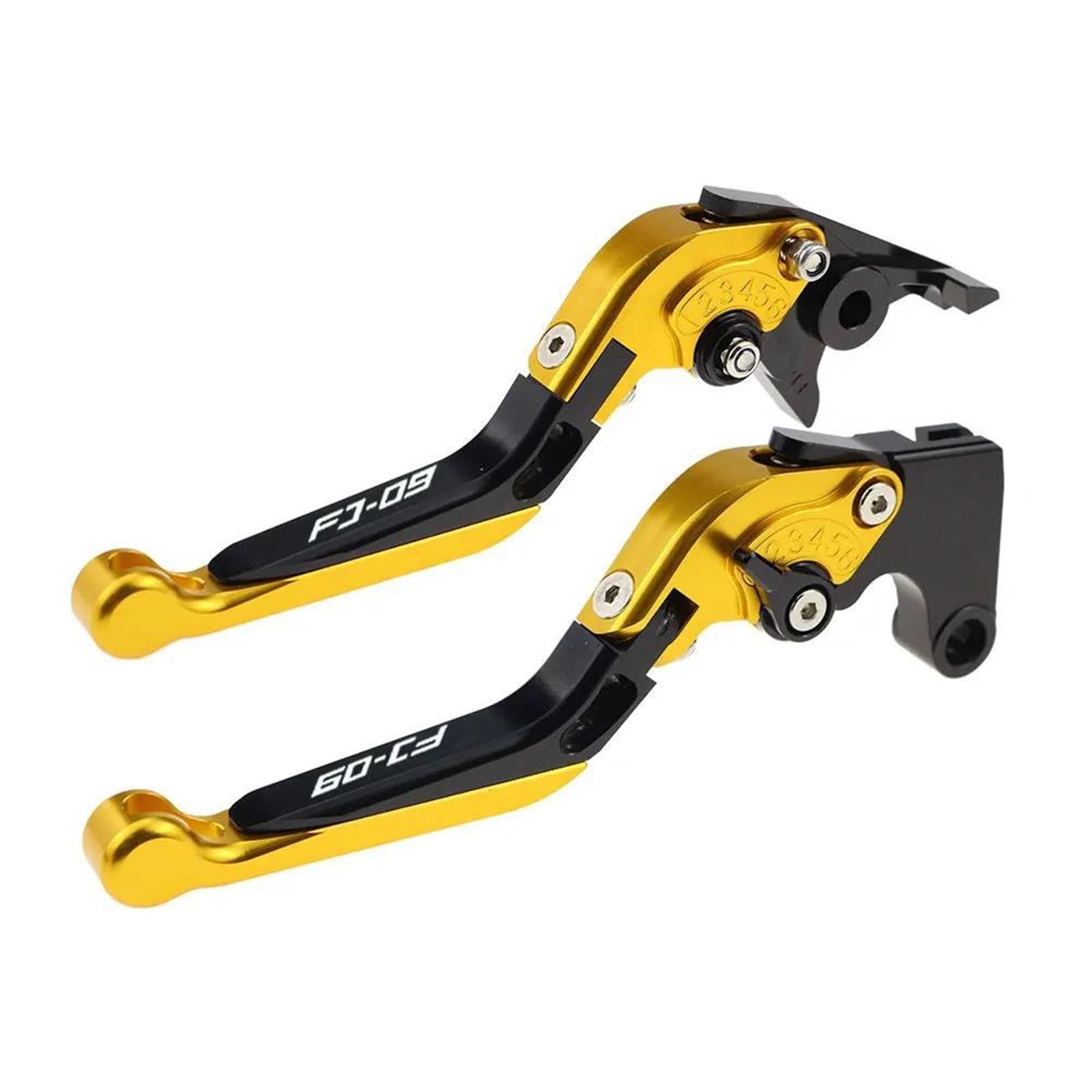 Frizione Leve Frizione Pivotanti, Manopole Di Controllo, Ricambi Per Moto, Leva Freno Regolabile Per FJ-09 2015-2017(Jaune)