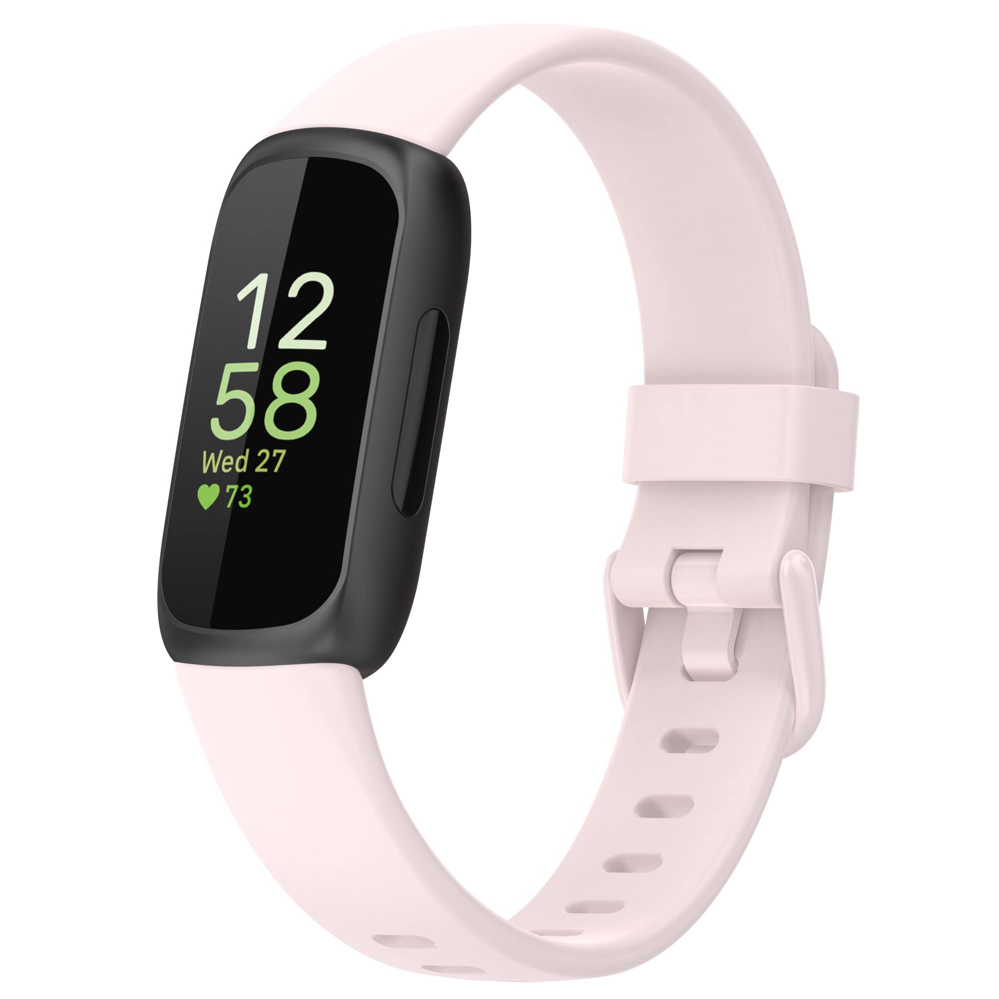 BoLuo Smart Watch Strap for Fitbit Inspire 3 Band, Soft Sport Silicone Watch Band Wrist Strap,Replacement Bracelet Wristband Wrist Strap Loop for Fitbit Inspire 3 Watch Accessories (small, khaki)