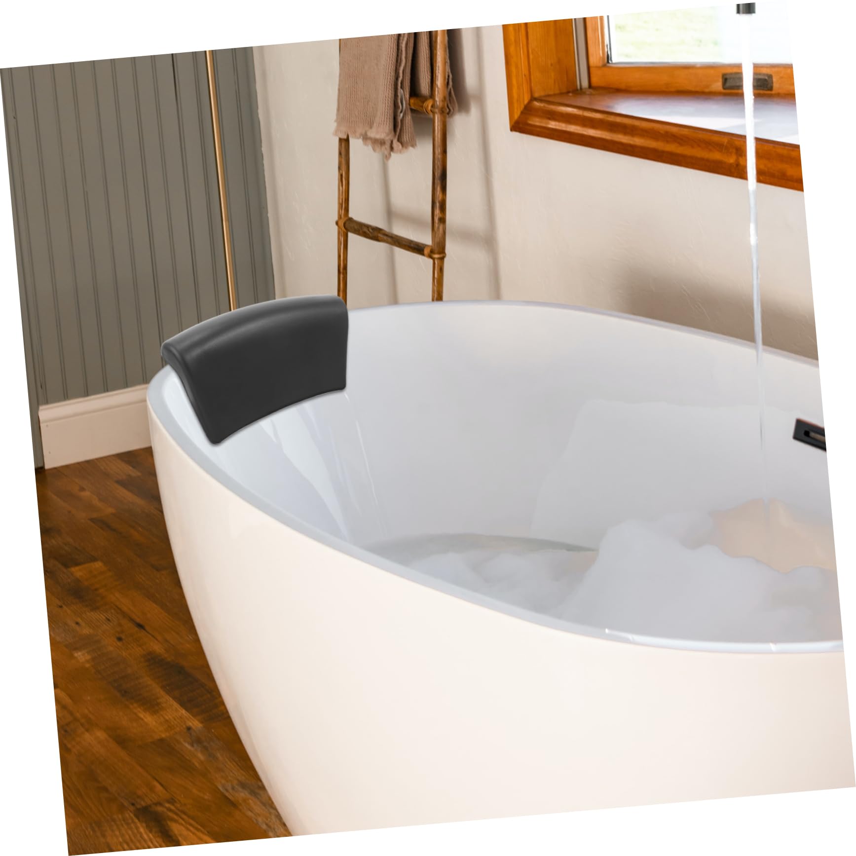 Homoyoyo Cuscino Da Bagno Per Vasca Con Supporto Per Collo Cuscino Antiscivolo Con Ventose Materiale Pu Design Stabile e Pratico