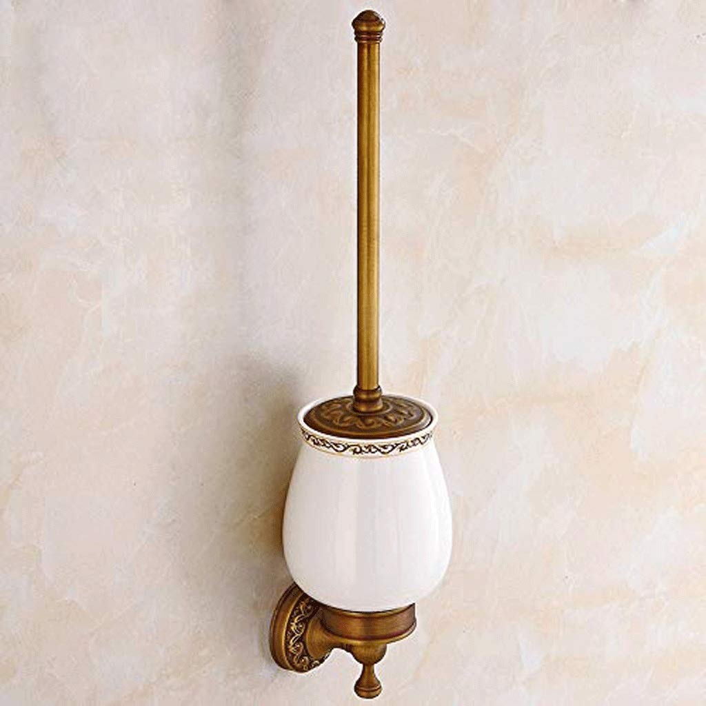 Porte-brosse WC suspendu en laiton sculpté pour des toilettes élégantes à la maison
