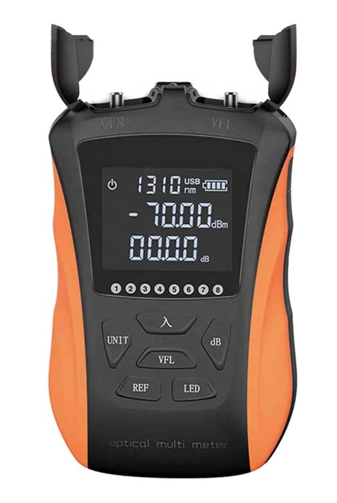 Przenośny wielofunkcyjny miernik mocy optycznej Y8 + wizualny lokalizator uszkodzeń 5~30 MW z OPM + VFL + LED + testem sieci RJ45(70 10dBm 20MW)
