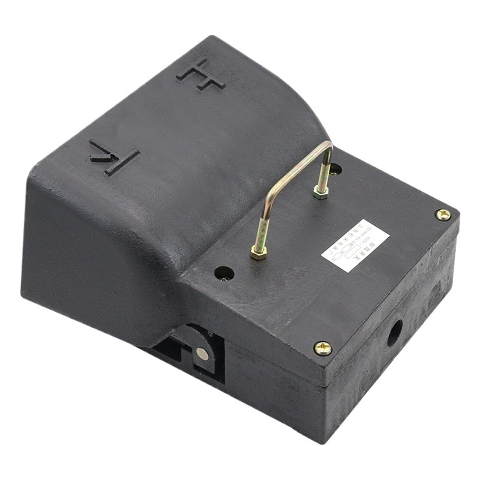 JNURGWLYH Foot Switch YDT1-14 Cast Iron Bidirectional Up and Down Pedal Switch Silver Contact Hydraulic Bending Machine
