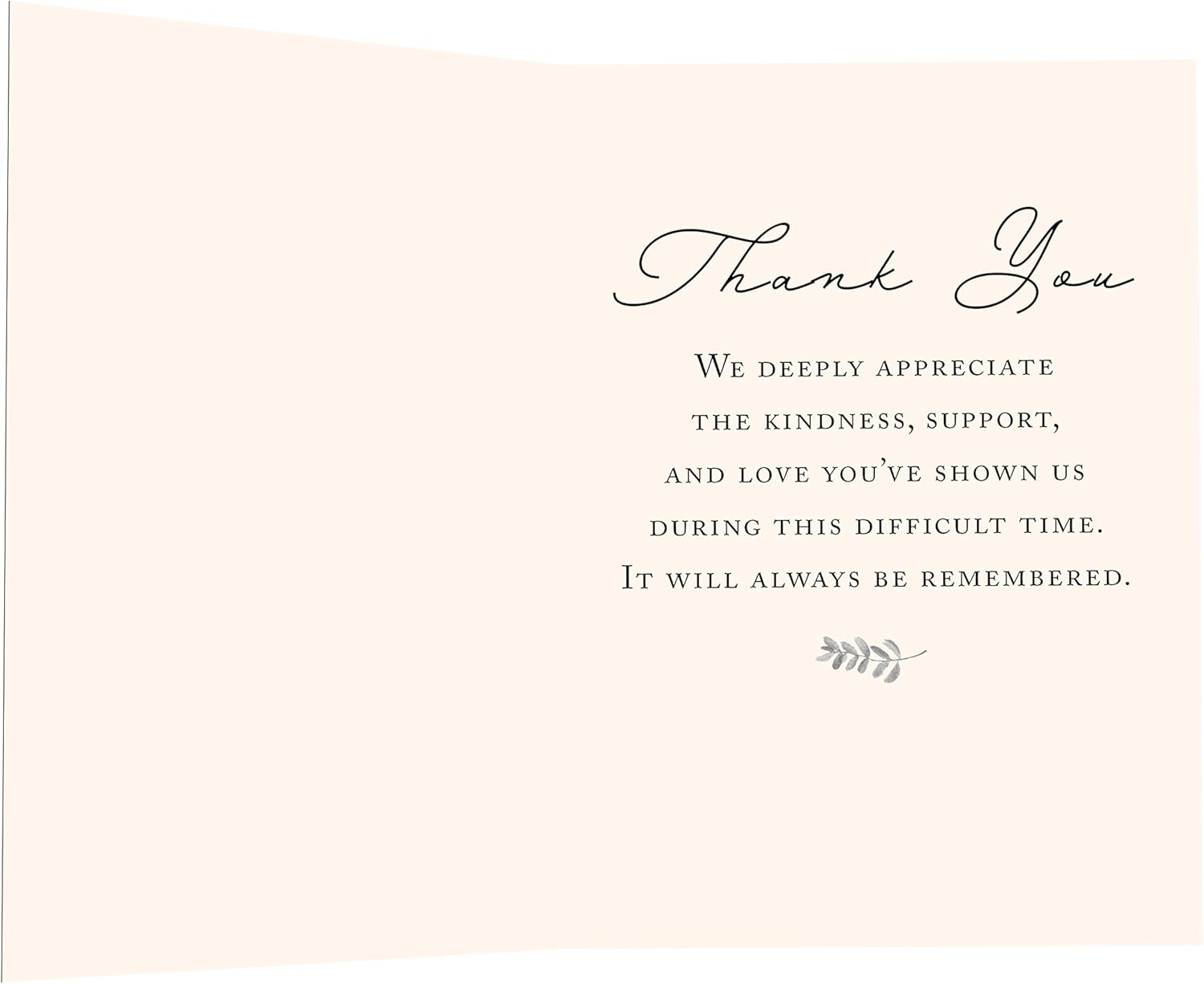 MPC Brands Funeral Thank You Cards - Sympathy Bereavement Thank You Cards With Envelopes - Message Inside (50, Cardinal)