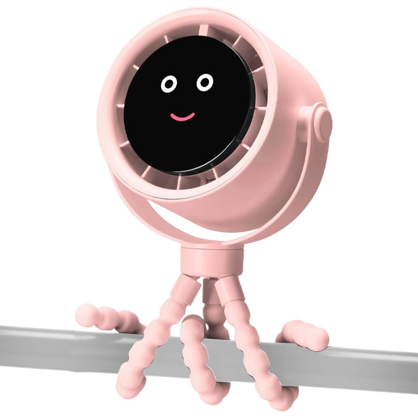 Ventilatore Clip Per Passeggino Ventilatore Personale Portatile Con Clip | Raffreddatore D'aria 5 Velocità Ricaricabile Girevole 360° Per Viaggio Estivo All'aperto Campeggio