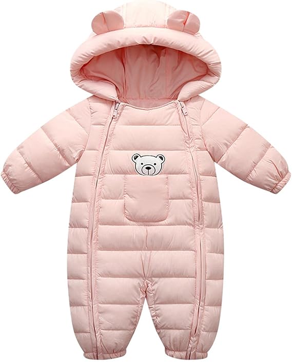 Amazon Co Jp ベビー服 新生児 フード付きロンパース ジャケット 暖かい 長袖 前開き カバーオール 冬服 防寒着 男の子 女の子 クマ柄 赤ちゃん 着ぐるみ 可愛い パジャマ 柔らかい ジャンプスーツ コート 幼児服 人気 出産祝い 誕生日プレゼント 服 ファッション小物