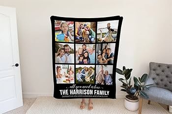 Amazon.com: Custom Blanket with Photo Personalized Picture Throw ...