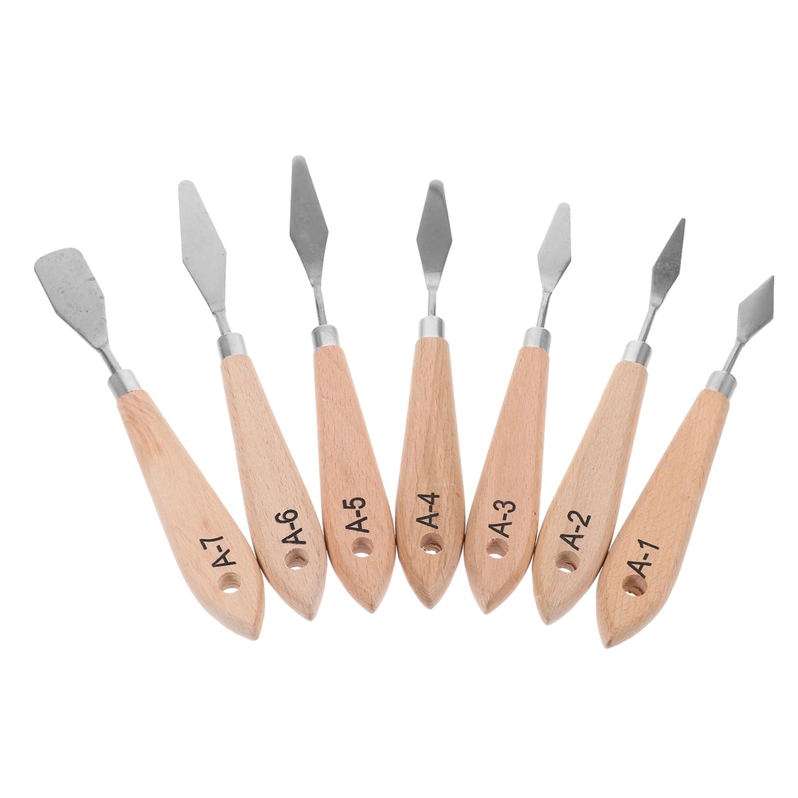 ARTIBETTER 2 Set Set Di Per Pittura A Olio Coltello Da Pittura Raschietti Per Vernice Strumento Di Miscelazione Della Pittura Strumenti Di Pittura Per Pittori Di Legno 7 Pezzi*2