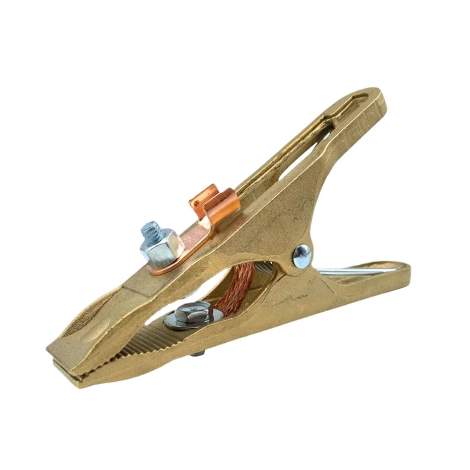 2PCS Brass Material A Shape Ground Welding Earth Clamp for Machine for Welding Machine(500A)